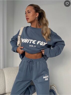 WHITE FOX Offstage Sweater Ocean Size M